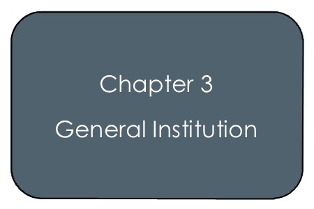 Chapter 3 – General Institution